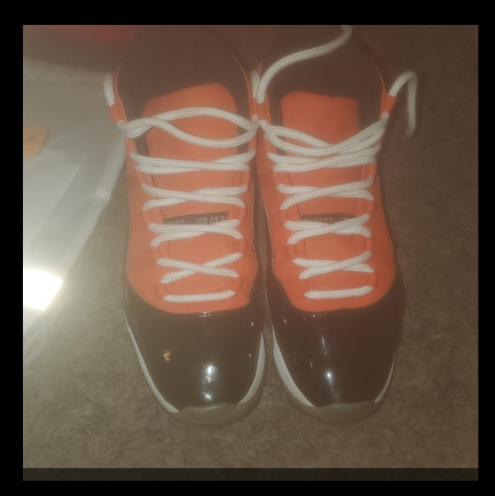 Custom Jordan 11 retro concords. Orange added.